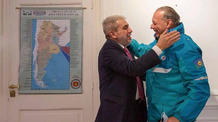 Aníbal Fernández y Sergio Berni