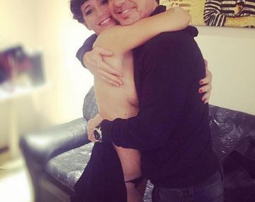 La romántica foto de Suar y Siciliani desnuda