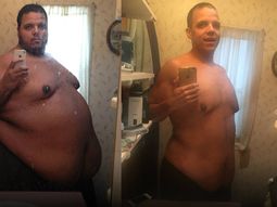 Un hombre logró bajar más de 150 kilos