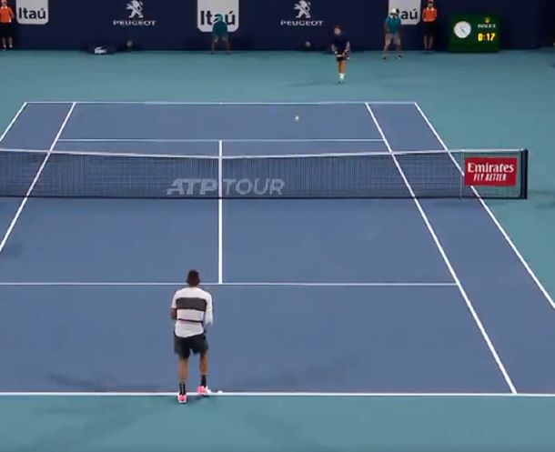 Nick Kyrgios humilló a Dusan Lajovic con un ace increíble en el Masters 1000 de Miami