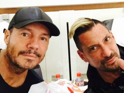 marcelo tinelli y el tirri, en europa para ver la final de la champions league marcelo tinelli y el tirri, en europa para ver la final de la champions league