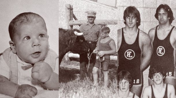 Un hombre con brazos gigantes es el mejor competidor profesional de pulseadas