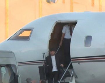 Así llegó Messi a la Argentina para los amistosos de la Selección