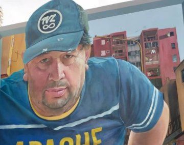 El increíble mural que pintaron del papá de Carlos Tevez en Fuerte Apache