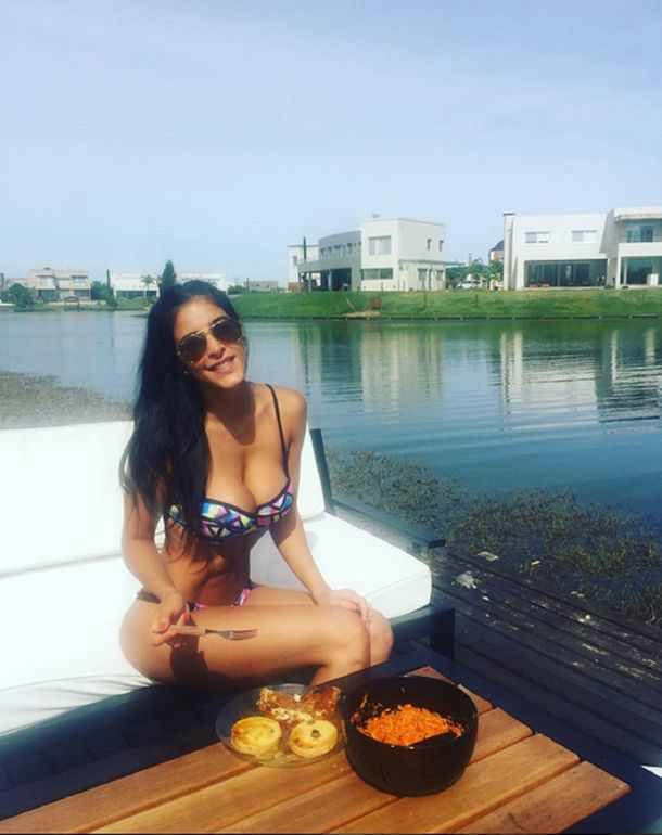 El almuerzo hot de Celeste Muriega.