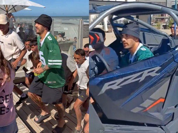 Video: furor total por la presencia de Leandro Paredes en una playa de la Costa Atlántica