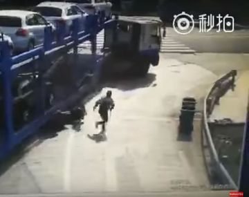 Bebé sobrevive a un terrible choque