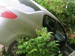 Caían con su auto al precipicio y los salvó una alcantarilla