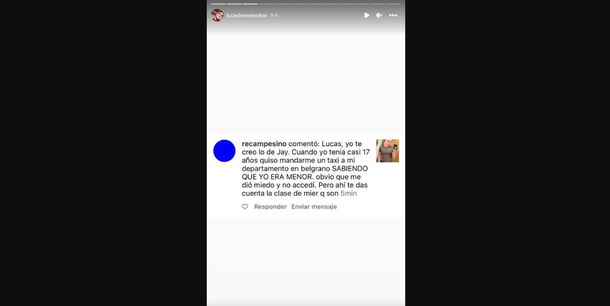 Los mensajes de Lucas Benvenuto sobre Jey Mammón: Me costó mucho salir adelante