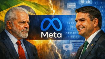 Meta entre Lula y Bolsonaro. Imagen IA