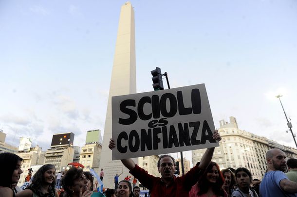 Autoconvocados al Obelisco en apoyo a scioli