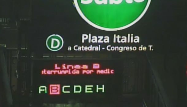 Línea B de subtes interrumpida por un conflicto gremial