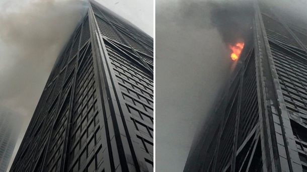 Estados Unidos: se incendió una de las torres más altas de Chicago