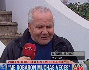 Manuel Alonso fue picaneado por los ladrones