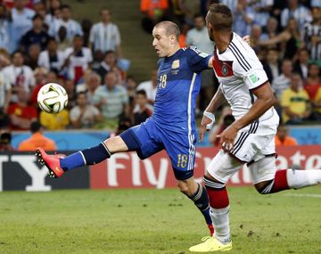 Rodrigo Palacio estuvo cerca de anotar en la final del Mundial 2014