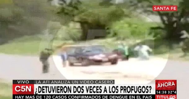 Éste es el video que probaría que los prófugos fueron detenidos dos veces