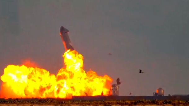 VIDEO: La impresionante explosión de un prototipo de cohete de SpaceX después de aterrizar