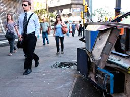 asi quedo el centro porteno tras los incidentes de boca asi quedo el centro porteno tras los incidentes de boca