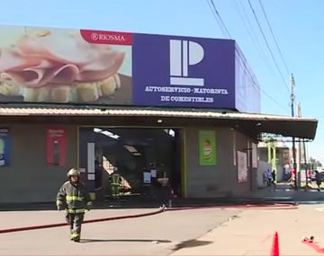 Laferrere: se quemó el depósito de un hipermercado y tres empleados resultaron heridos