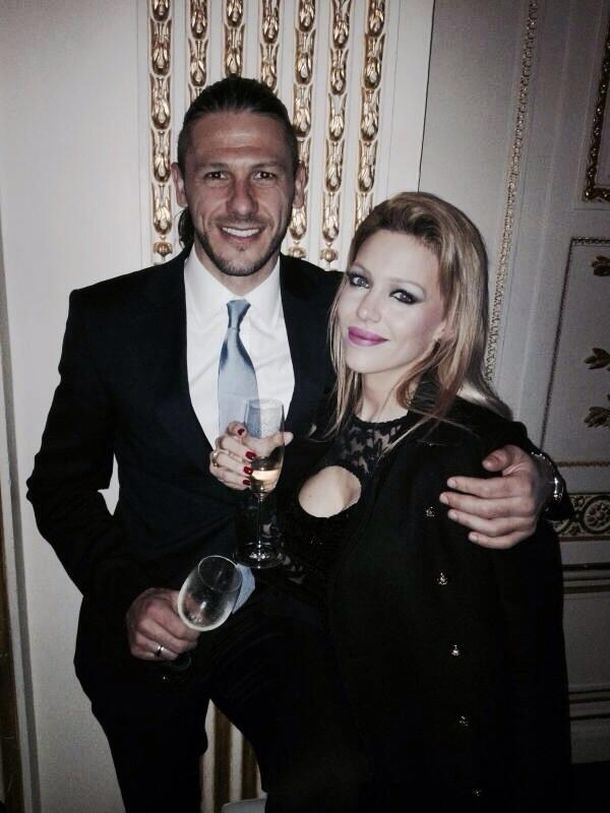 El romántico festejo de Evangelina Anderson y Martín Demichelis