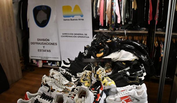 Desbaratan un local que vendía ropa trucha de marcas top a futbolistas