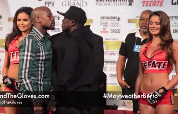 Picante: Mayweather cara a cara con Berto