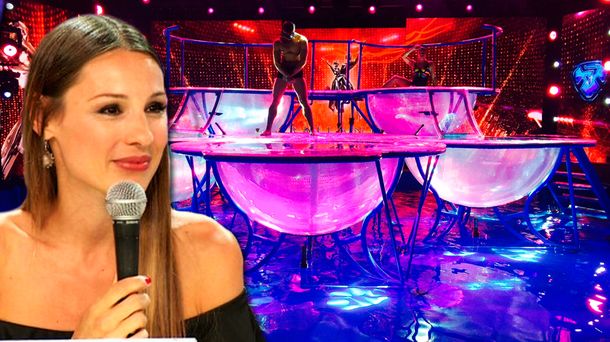 Pampita se prepara para el aquadance