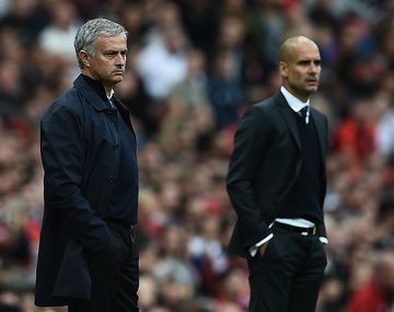 Así fue el saludo entre Mourinho y Guardiola