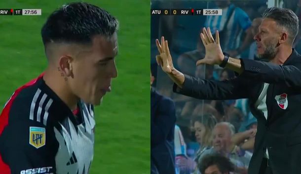 Escándalo en River: Barco desobedeció a Demichelis, erró dos penales y fue reemplazado