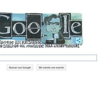 Google homenajea a Cortázar a 100 años de su nacimiento