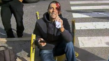 Delgado, tras el accidente Delgado, tras el accidente