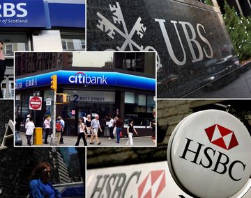 Millonarias multas a cinco grandes bancos