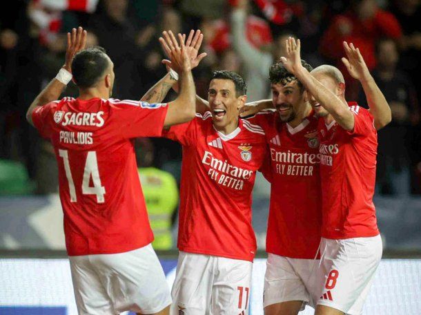 Ángel Di María brilló con un doblete en la semifinal de la Copa de la Liga de Portugal