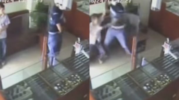 El niño karateca impidió un robo