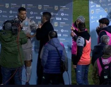 La advertencia de Pillud a Chila Gómez en medio de una nota después de Sarmiento-Racing