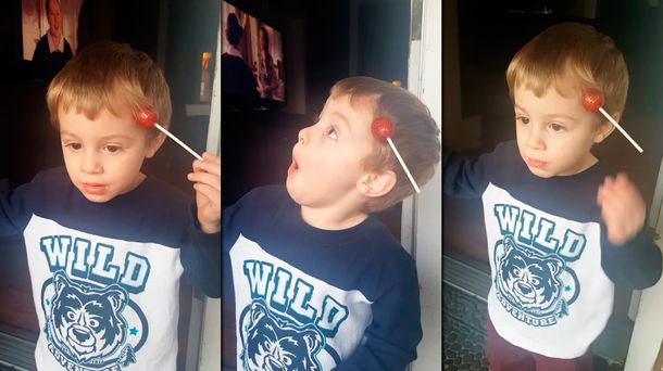 La cara de sorpresa del nene se volvió viral