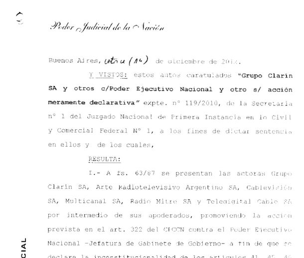 Éstas son las claves del fallo del juez Horacio Alfonso