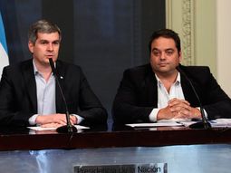 Marcos Pe&ntilde;a y Jorge Triaca