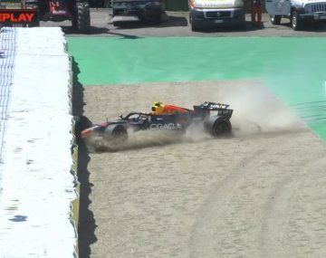 El fuerte choque de Checo Pérez en la Fórmula 1