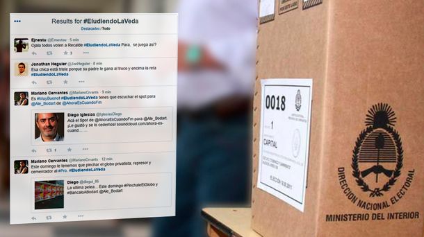 Un clásico: a horas de las elecciones #EludiendoLaVeda es TT en Twitter