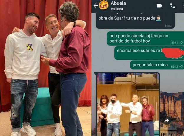 No acompañó a su abuela al teatro y se perdió de verlo a Messi: el chat viral
