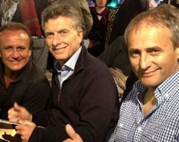 Miguel Del Sel, Mauricio Macri y Héctor Baldassi