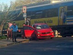 el tren sarmiento brinda un servicio corto entre liniers y moreno por un accidente