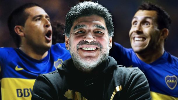 Maradona tildó de pecho frío a Riquelme y defendió a Tevez