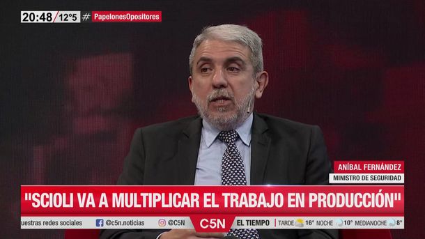 Avión retenido: Aníbal Fernández destacó el reconocimiento de EEUU e Israel