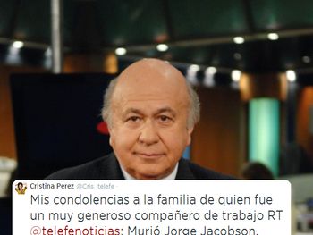 El dolor tras la muerte de Jorge Jacobson