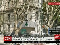 dos jovenes agredieron a medicos y enfermeros con agujas en el rivadavia dos jovenes agredieron a medicos y enfermeros con agujas en el rivadavia