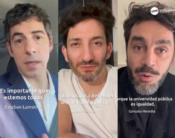 Dalma Maradona, Esteban Lamothe, Juan Minujín y Gonzalo Heredia, entre los famosos que instaron a marchar por la Ley de Financiamiento Universitario.