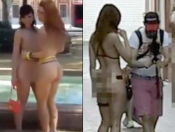Filmaron una película porno en pleno corazón de Sevilla frente a cientos de turistas