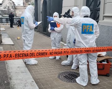 Personal de la Policía Federal Argentina actuó en la escena del ataque